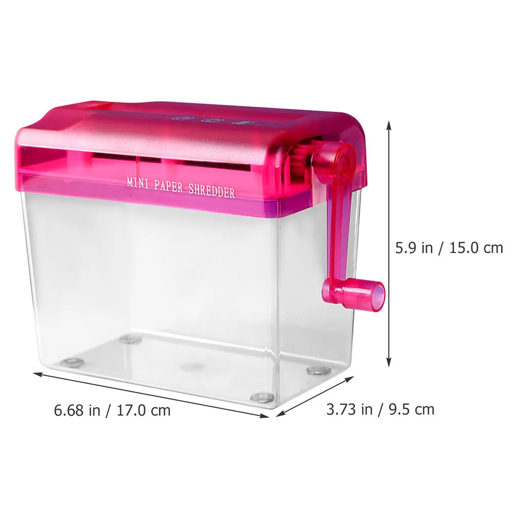 Compact Hand Shredder Easy to Use Manual Paper for Office Home School Daily Use Reliable Small Shredder Tabletop