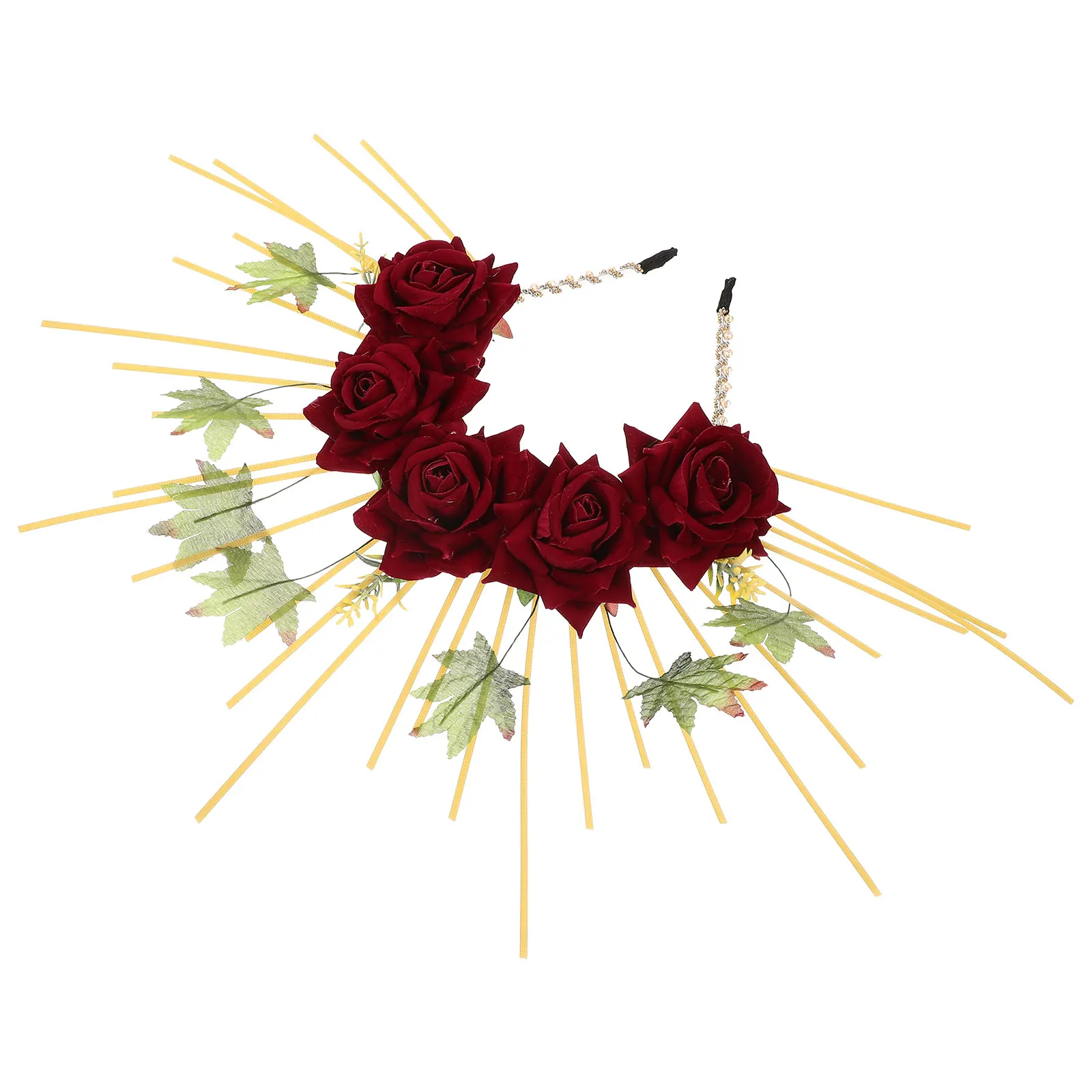 

Elegant Goddess Headband Flower Design Hair Decor Accessory For Wedding Party Banquet Ladies Cosplay Headpiece