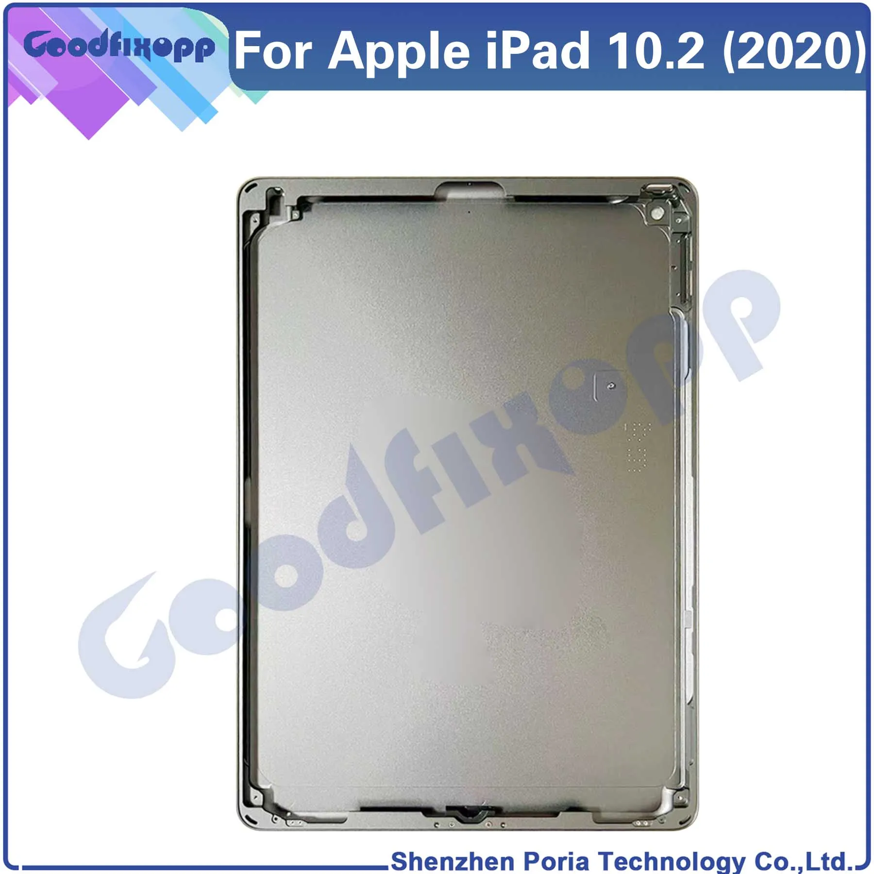 For Apple iPad 10.2 (2020) A2270 A2428 A2429 A2430 Battery Back Cover Rear Case Cover Rear Lid Parts Replacement