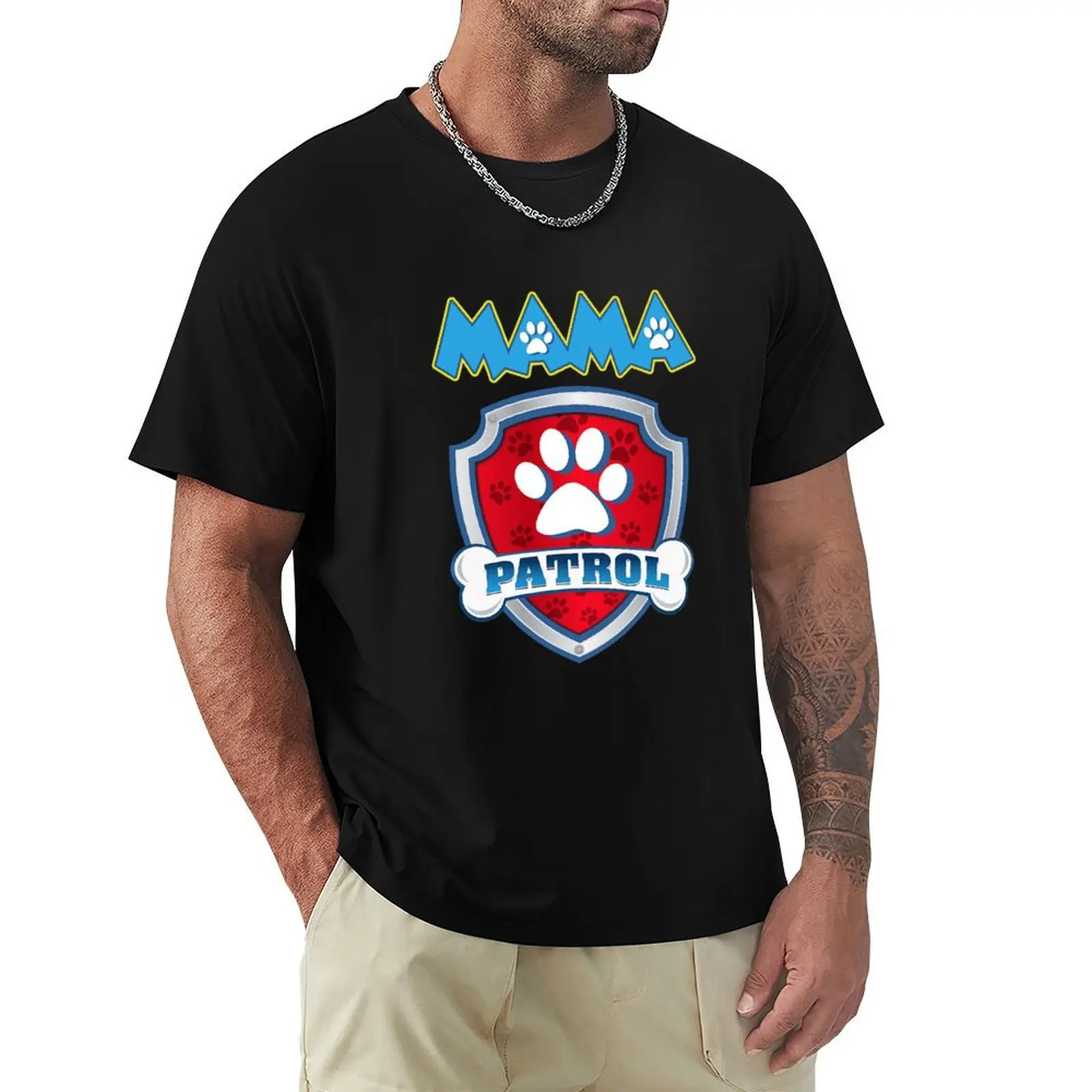 

Funny Mama Patrol T-Shirt Minimalist Graphic Tee Shirt