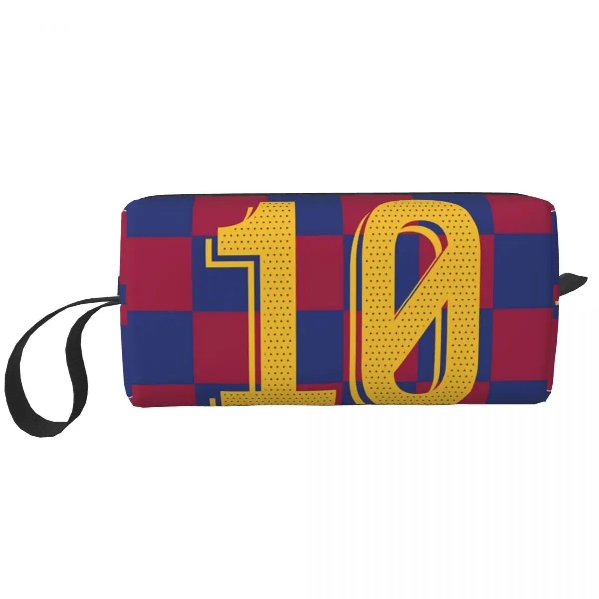 Soccer Numer 10 Cosmetic Bag for Women Makeup Bags Messi Football Travel Daily Toiletry Bag Organizer Storage Bag