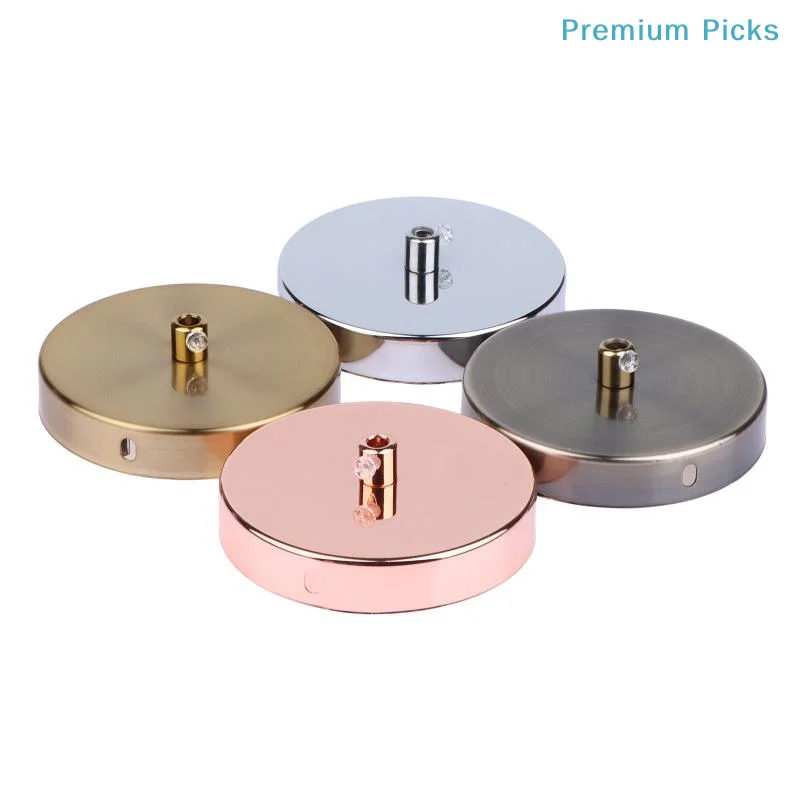 portableCeiling Plate Vintage Round 10CM Multiple Colors Lighting Accessories For Pendant Lamp Disc Base Ceiling Canopy