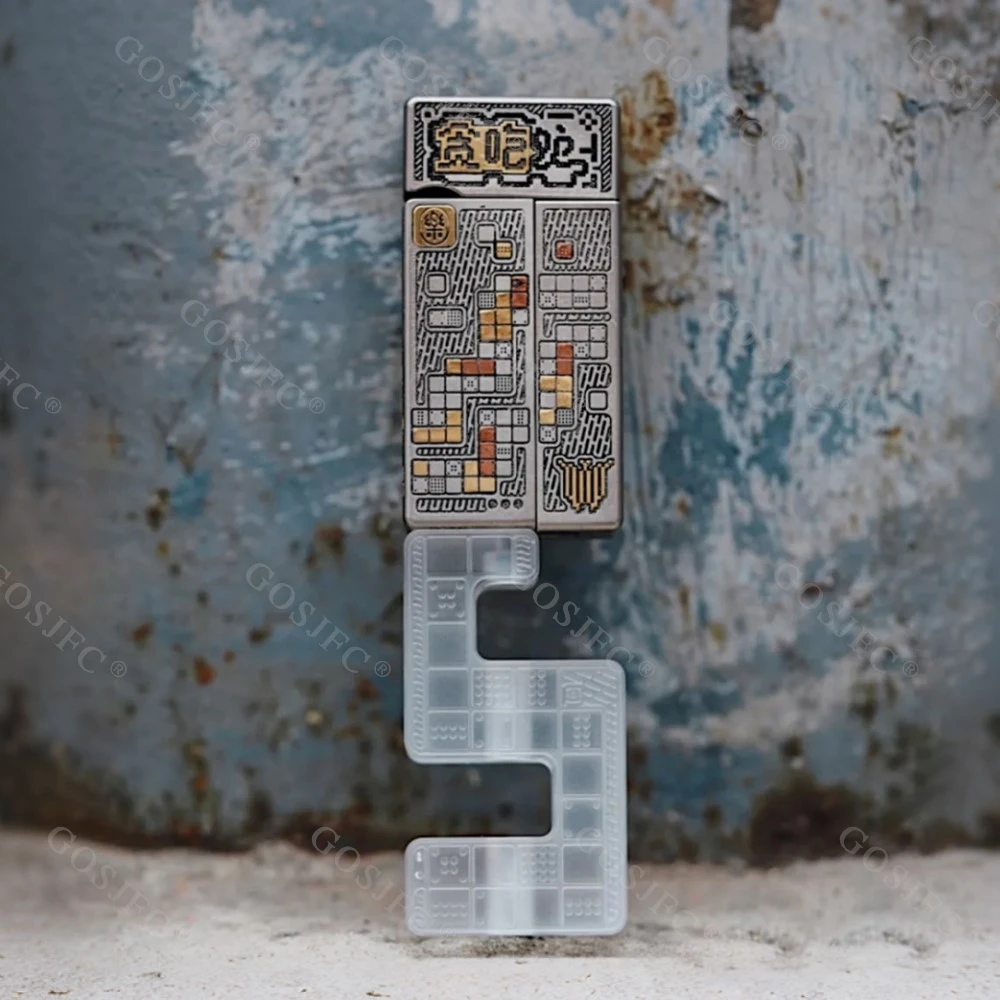 YOLO EDC 스네이크 NO FIRE 푸시 슬라이더 티타늄 각인 스트레스 해소 장난감 핑거 스피너 피젯 슬라이더 한정판 77