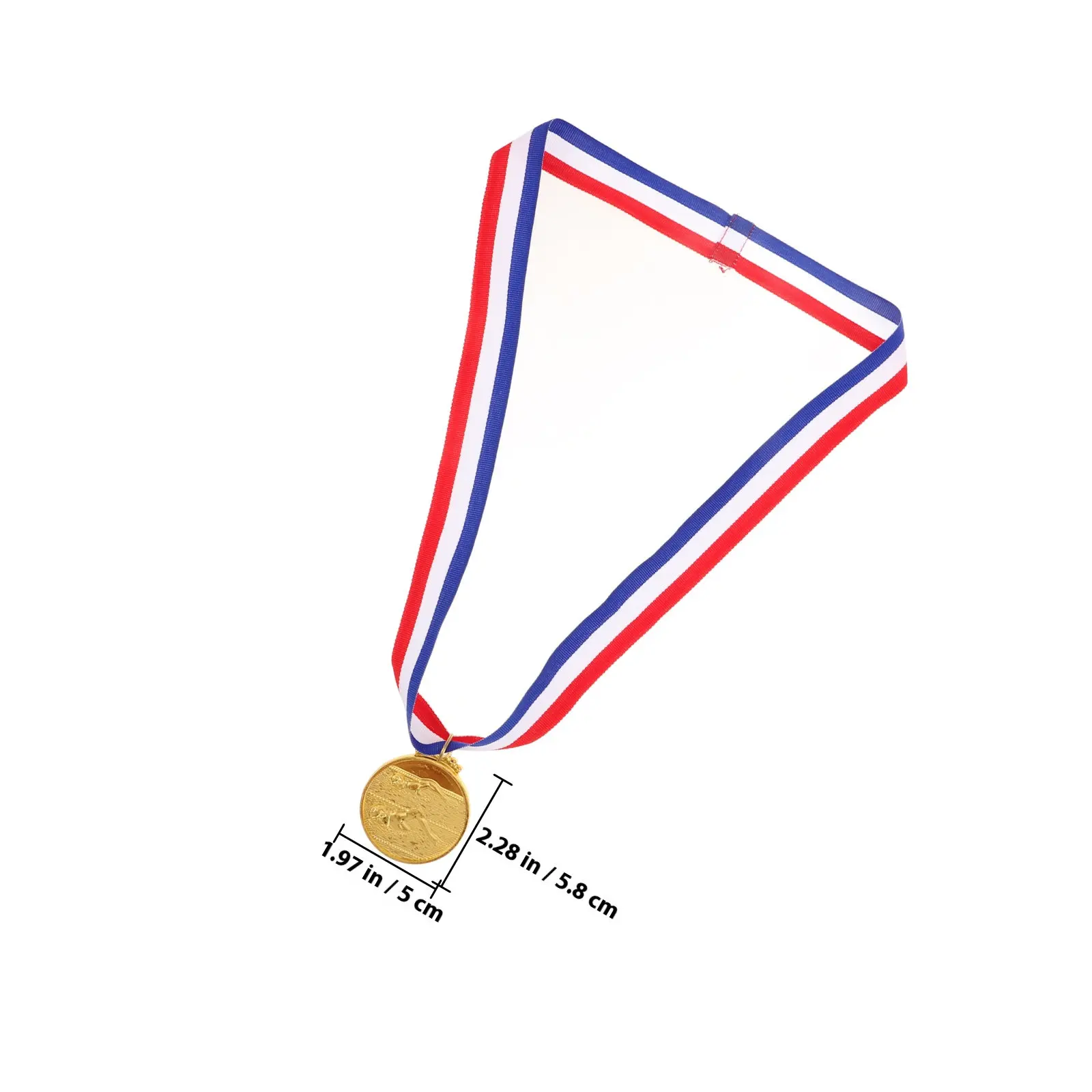 3Pcs Premium Zinc Alloy Medals Gold Silver Bronze for Swimming Competitions School Sports Days Training Institutions