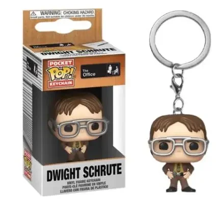 Funko Pop Keychain Toy The Office Action Vinyl Figure Dwight Schrute Pocket Pop Keychain Collection ألعاب الدمى #1