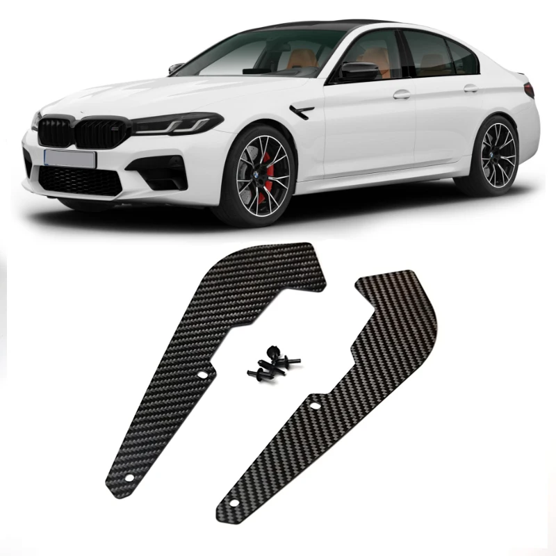 

For BMW F90 M5 Real Dry Carbon Fiber Front Splash Guards Arch Guards Mud Flaps