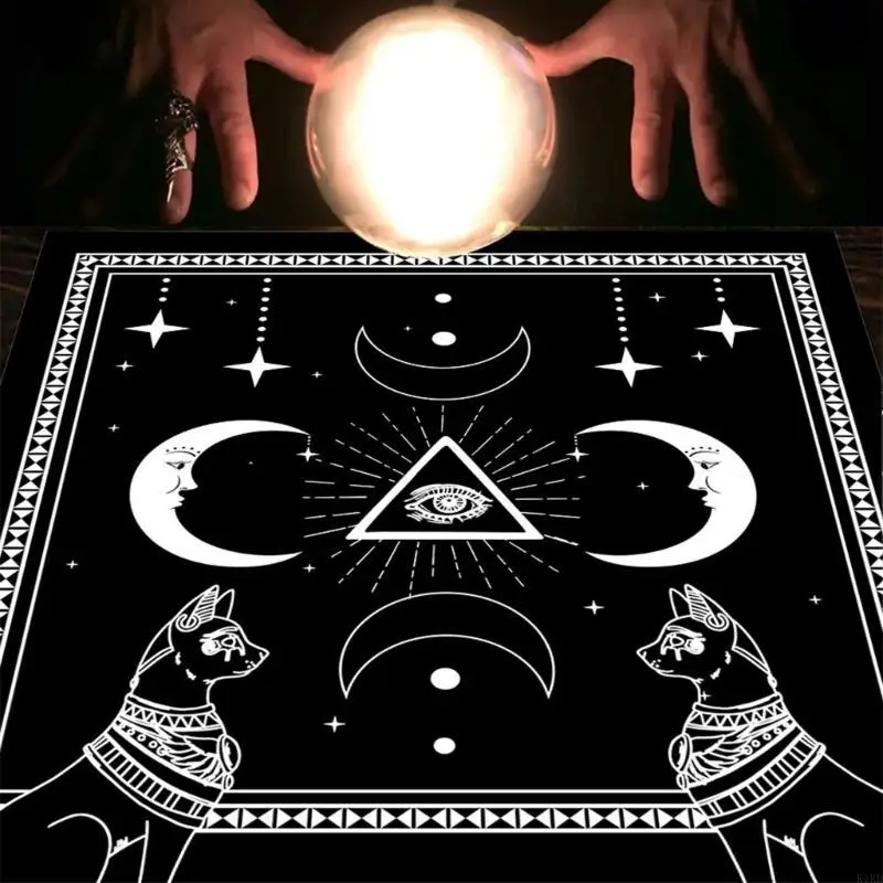 

K1KD Фланелевые Таро Поставки Pad Скатерть Рунический Алтарь Гадания Нашивка Крышка Стола