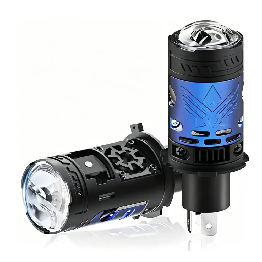 

2pcs H4/9003/HB2 6500K 130W LED Headlight With Projector Len Bulb Turbo fan LED Lamp Plug 9-16V High Low Beam Apply to Car