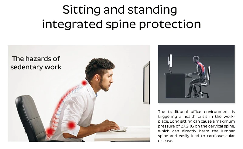 طاولة كمبيوتر مكتبية بيضاء فعالة من حيث التكلفة، مكتب بارتفاع كهربائي قابل للتعديل للعامل #5