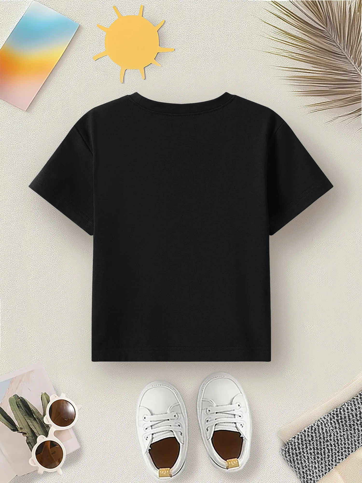 Cool Motorcycle Graphic Print Children T-Shirt Kid Tee Shirt Round Neck Surfing Beach Boy Girl Tshirt Summer Short Sleeve
