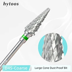 HYTOOS Coarse Cone Nail Drill Bit 15mm Taper Carbide Dust Proof Nail Bits 3/32