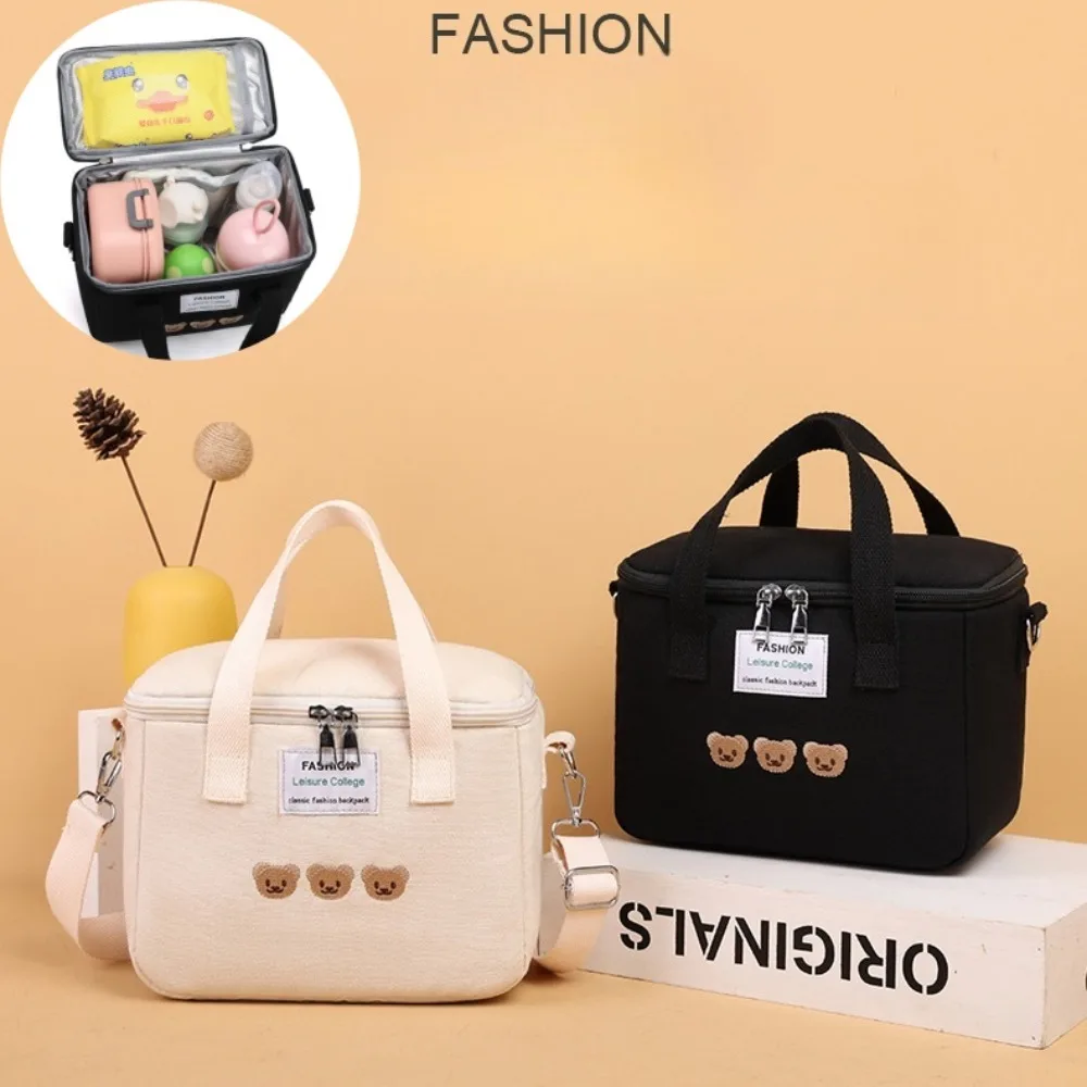 

Cartoon Bear Diaper Bags Mommy Bag Baby Feeding Bottle Cooler Bag Thermos for Children Thermal Infant Thermo Bottles Mother Kids