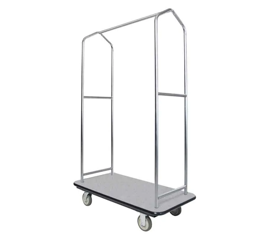 Sturdy Tubular Hotel Luggage Display Stand Extravagant luggage collection trolley