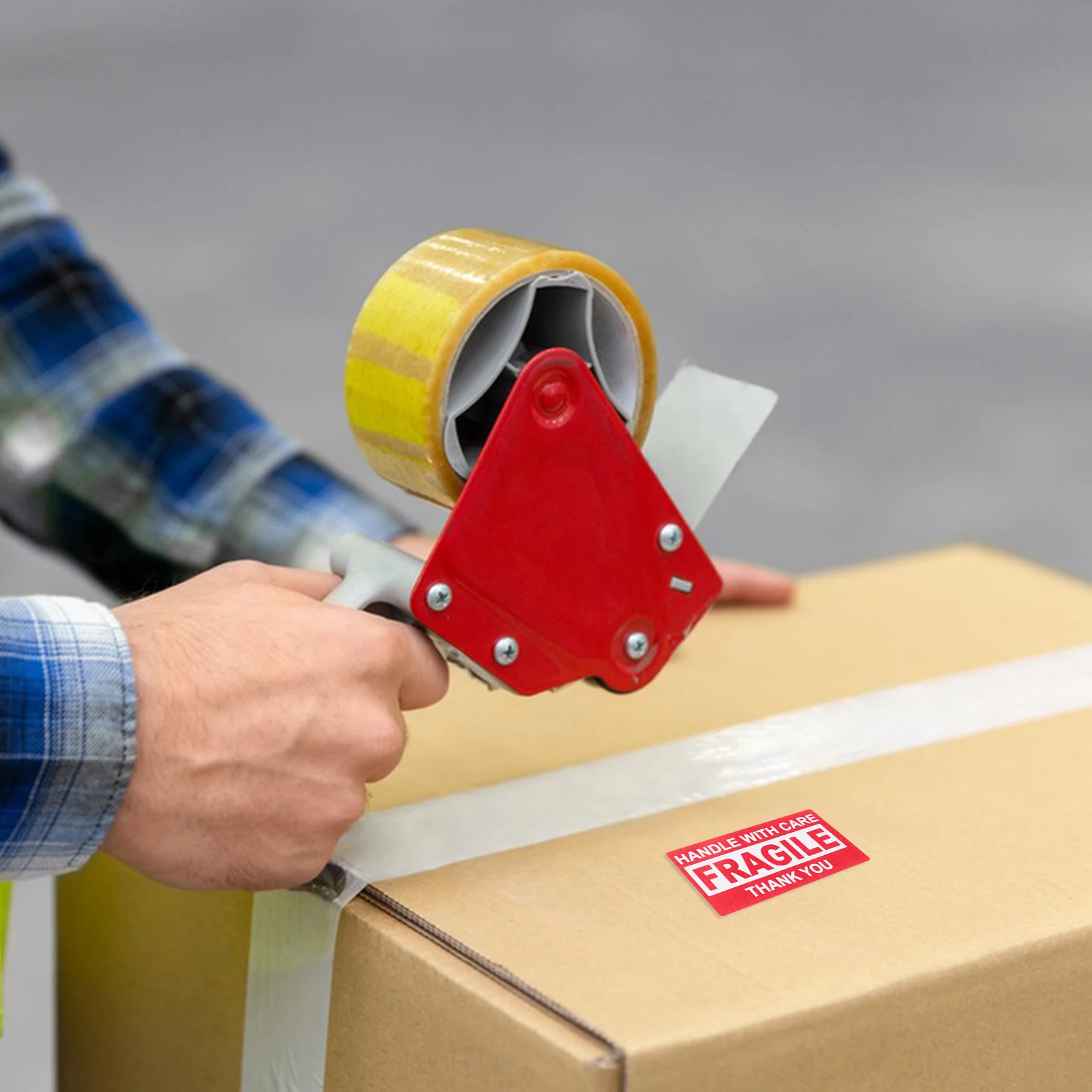 

3 Rolls Fragile Warning Labels English Adhesive Stickers For Shipping Moving Storage Tamper-Evident Packaging Labels Fragile