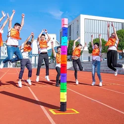 Juegos al aire libre para niños, juguetes para niños, sistema sensorial de entrenamiento, bloque de torre de construcción para adultos, actividad de expansión divertida de construcción de equipo