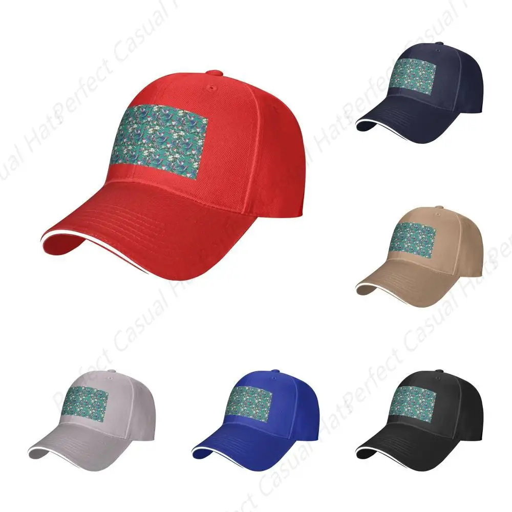 High Quality Flower Hummingbirds Print Caps Peaked Caps Trucker Hat Men Women Outdoor Sport Travel Sun Visor