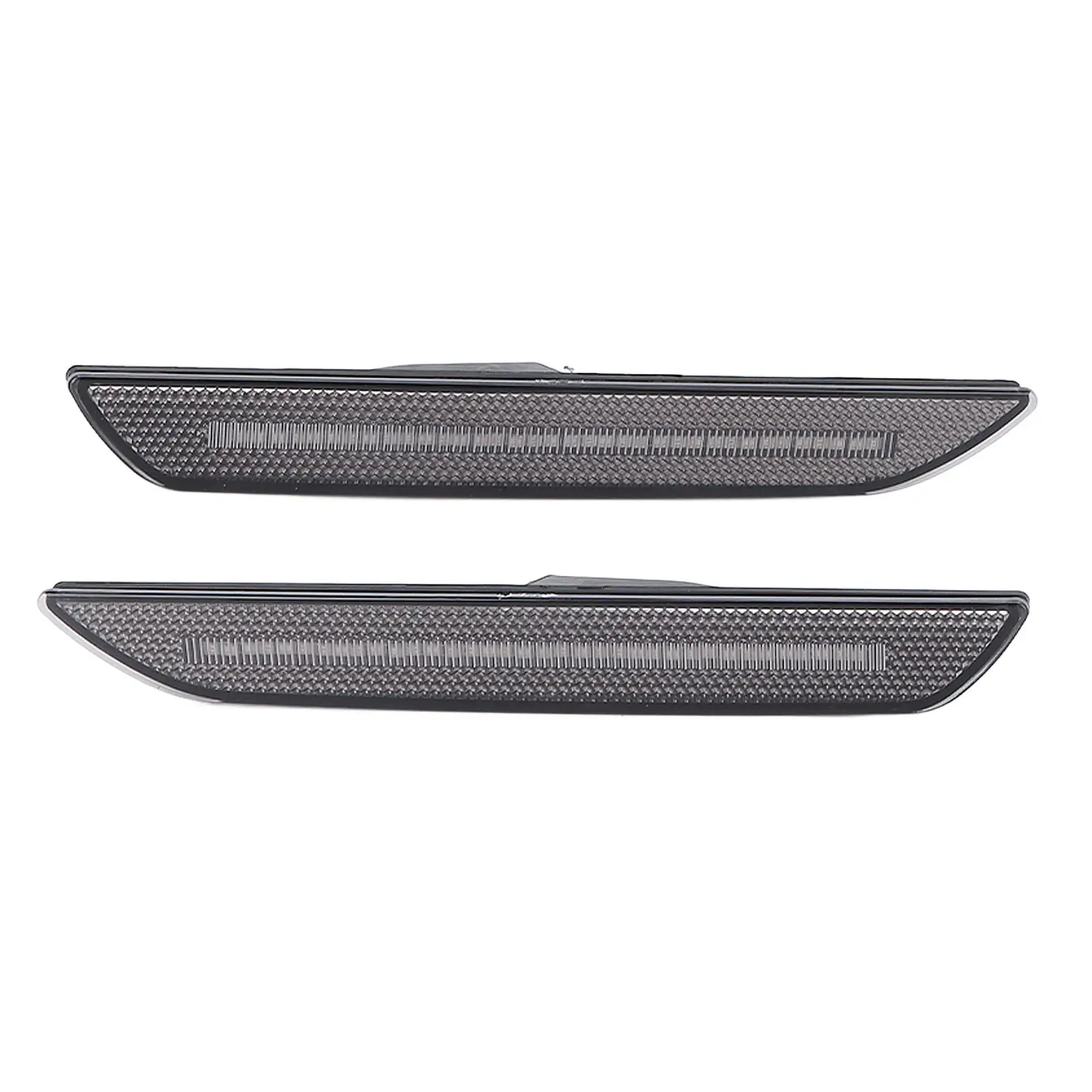 

1 Pair LED Side Marker Lights Lamps Smoky Lens Replacement for Ford Mustang 2018 2019 2020 ABS+PC Marker Lamps