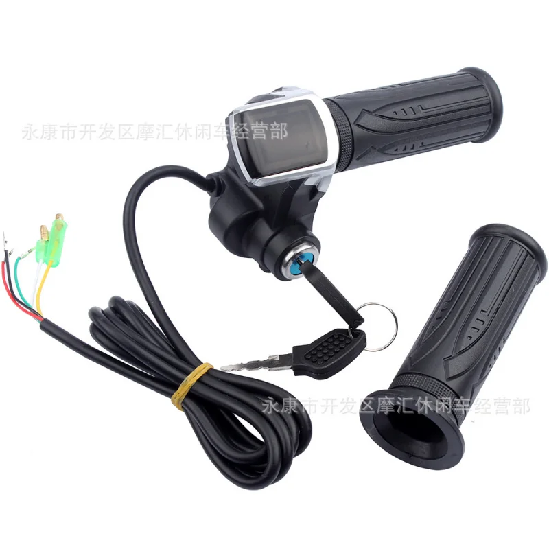 

Electric Car Lithium Scooter Skateboard24/36/48VLCD Power Display Throttle Speed Control Key Switch Handle