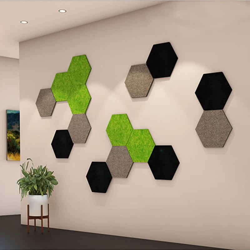 Sound Proof Wall Panels 3Pcs Noise Pared Hexagon Acoustic Panel 15cm Home Decorative For Living Room Studio Insulation Sticker