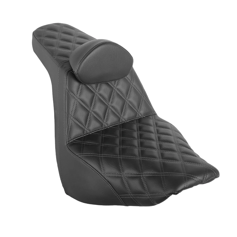 

Motorcycle Step up Seat with Small Backrest for Harley Softail Street Bob Softail Standard FXBB FXST 2018 up