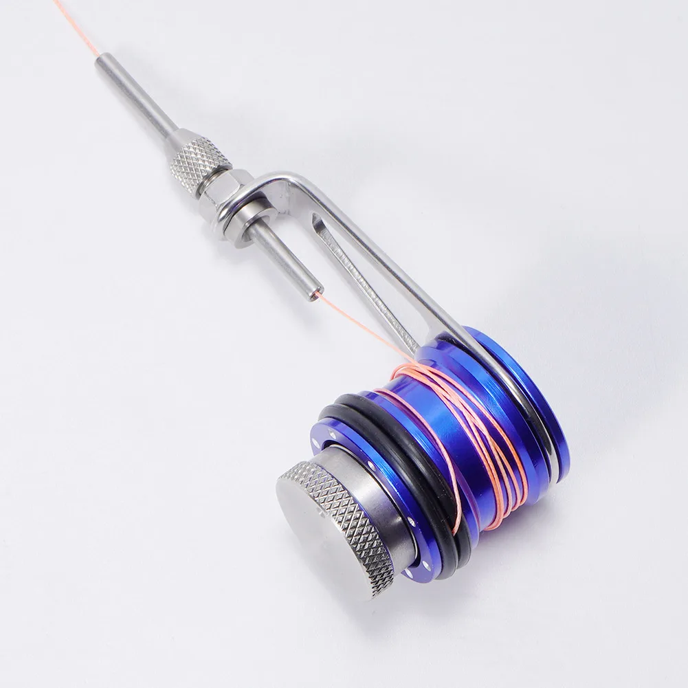 Noeby gt Angelschnur Knotter Metall Fischerei Spule Knoten Zubehör Angel werkzeug Angel knoten Wickler Maschine Pesca Tackle