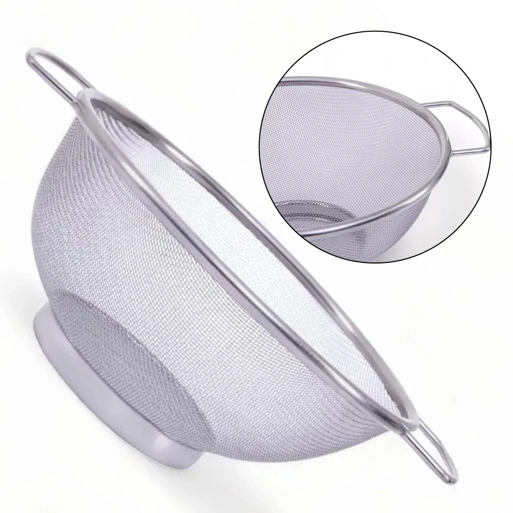 

Sieve Stainless Steel Fine Mesh Sieve With Double Side Handles 20cm Diameter Versatile Kitchen Tool For Pasta Sifting Flour