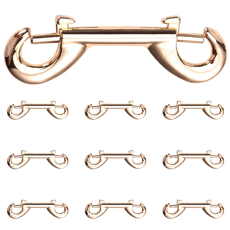 -A14E 10-Pack 65 مم B-شكل مزدوج نهاية الترباس المفاجئة هوك كليب للغوص، سبائك الزنك حلقة تسلق سريعة السحب