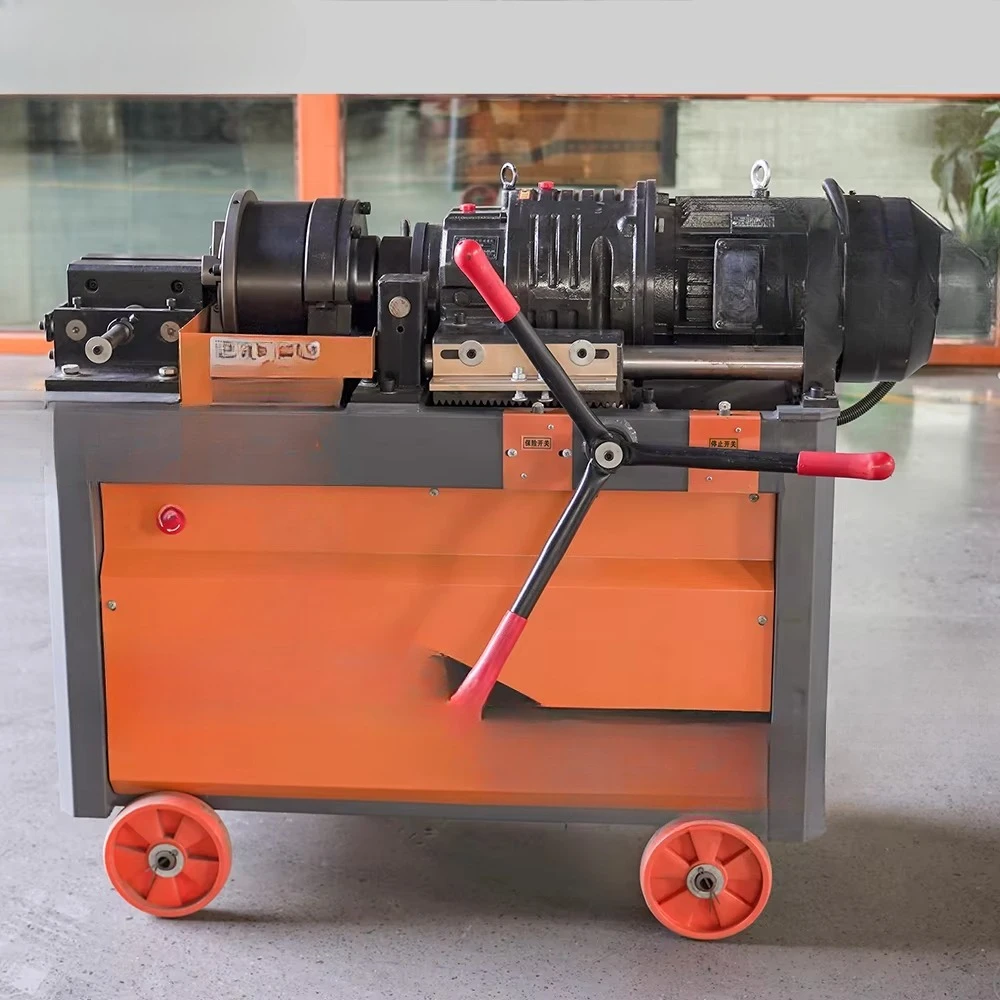 Threading machine, rolling mill, threading machine