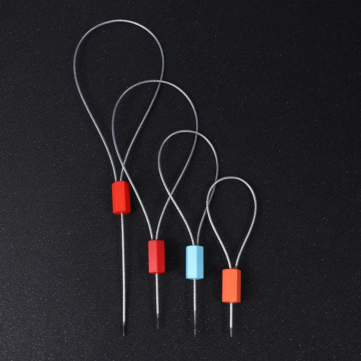 50Pcs Lead Wire Seals Steel Cable Tightening Security Locks Durable for Gas Electric Water Meter Luggage Logistics Lead Sealing