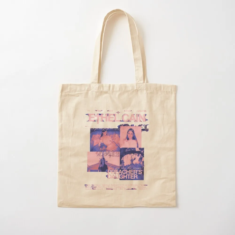 حقيبة حمل Ethel Cain The Studio Album لابنة الواعظ، حقيبة كبيرة للسيدات، حقائب قماش للمتسوقين