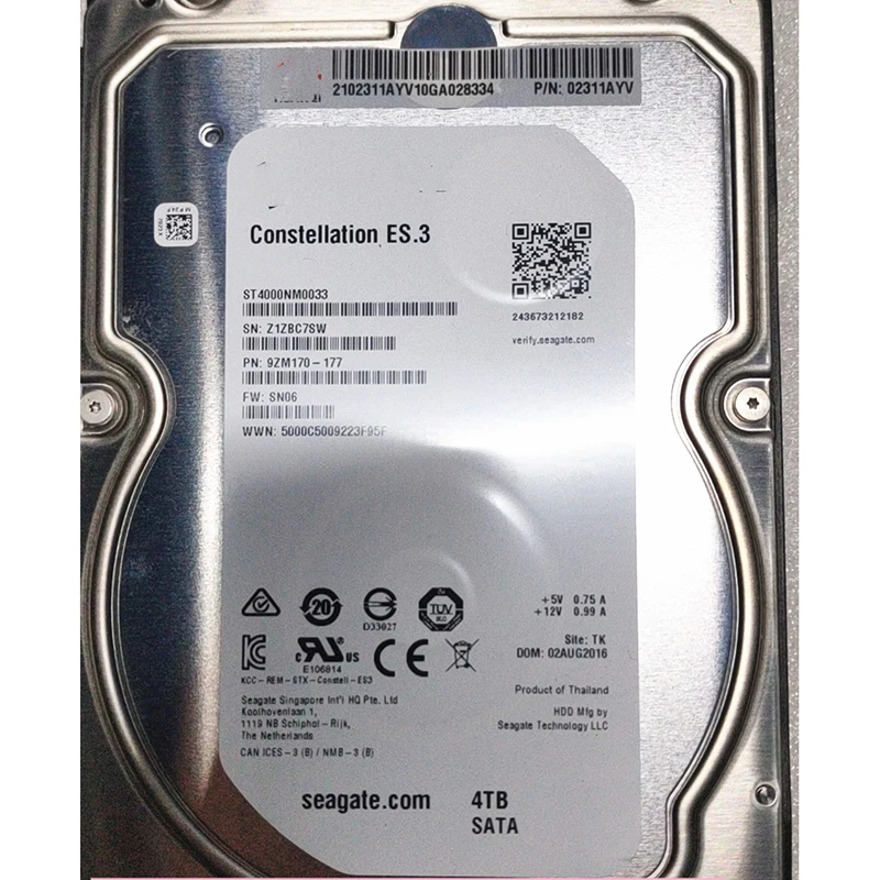 10TB per disco rigido DELL 10TB SAS 7.2K 12G 07fpr 7FPR 3.5 pollici