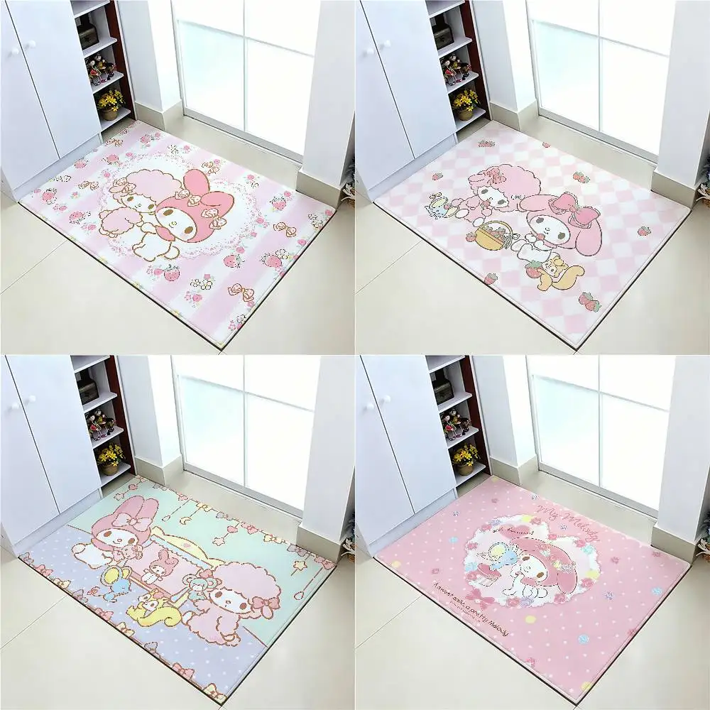 Tapis antidérapant pour salle de bain, personnage de dessin animé M-MelodyS, tapis de porte, tapis de décoration pour la maison, tapis d'entrée, tapis résistant aux rayures