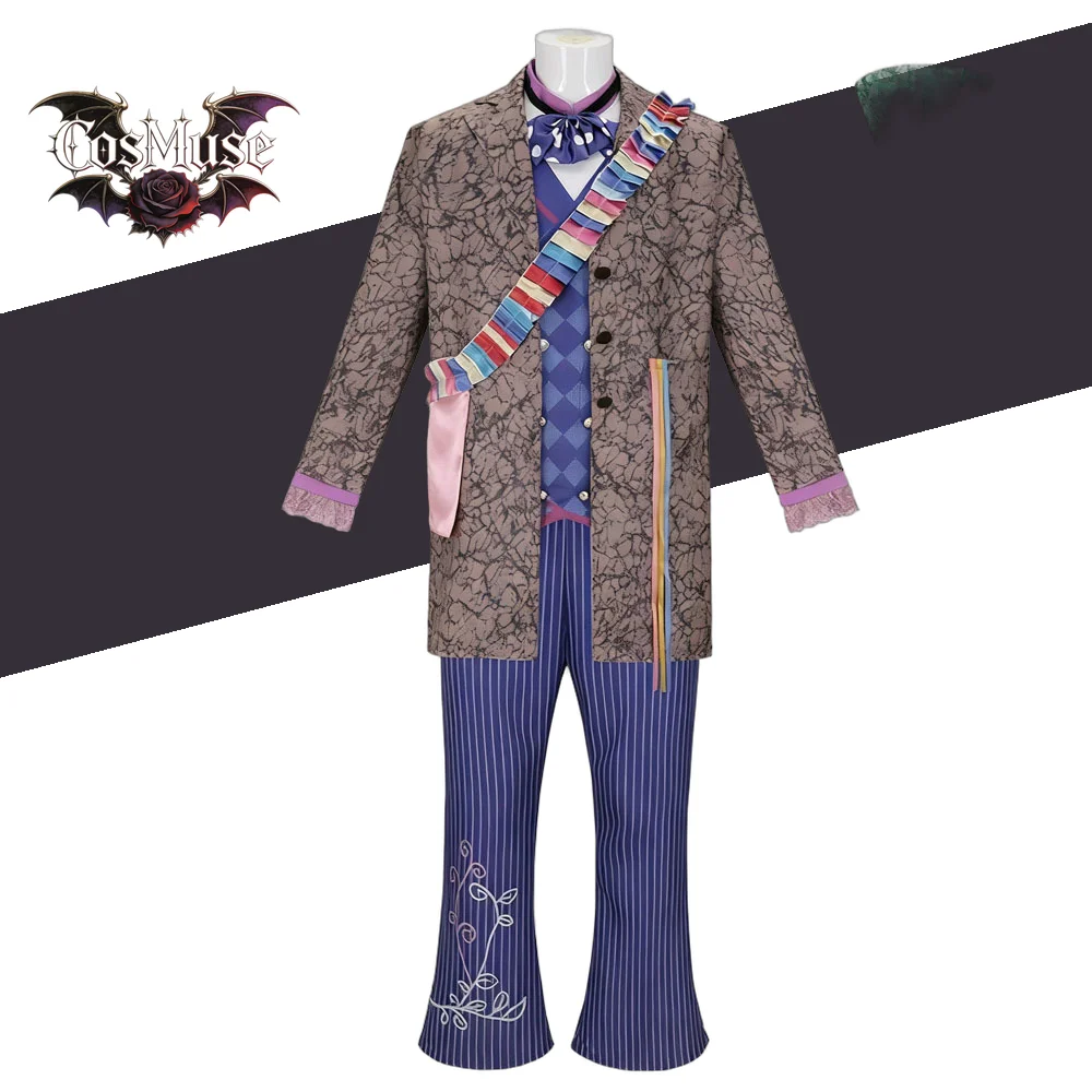 

Mad Hatter Cosplay Costume - Alice Anime Male Halloween Carnival Party Roleplay Fancy New Dress Up Suit