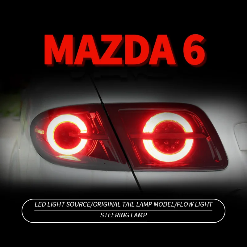 

For Mazda 6 2006-2015 Car Accessories Rear Tail Light Reversing Brake Lamp Turn Signal Auto Parts Taillight Assembly