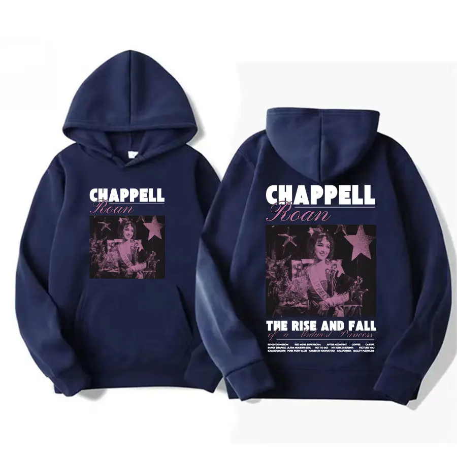 Limited Chappell Roan Midwest Princess Tour 2024 Hooded Men Women Vintage Hip Hop Gothic Sweatshirt Fashion Casual Fleece Hoodie