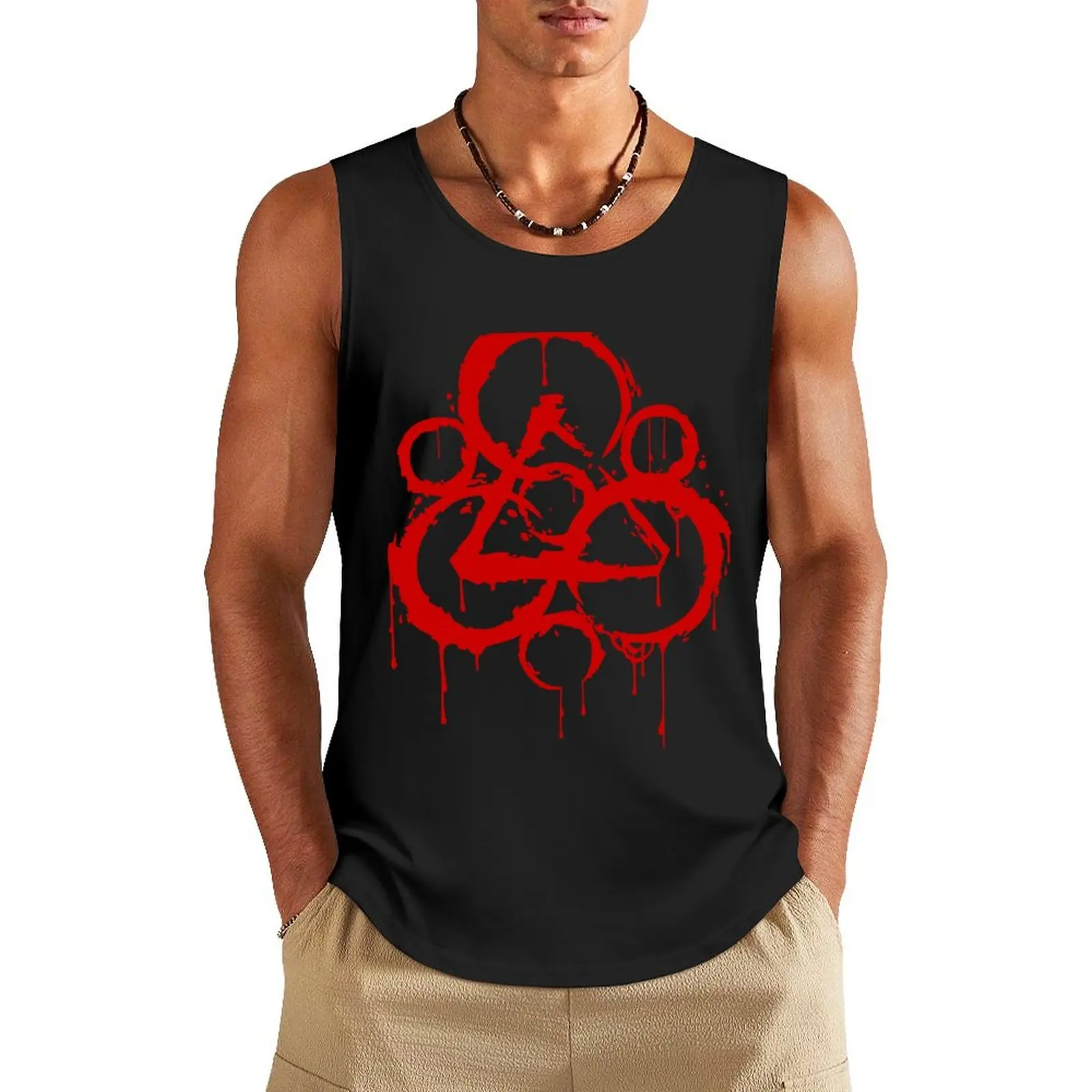 

Bloody keywork Tank Top summer clothes men 2024 sleeveless jackets mens designer clothes