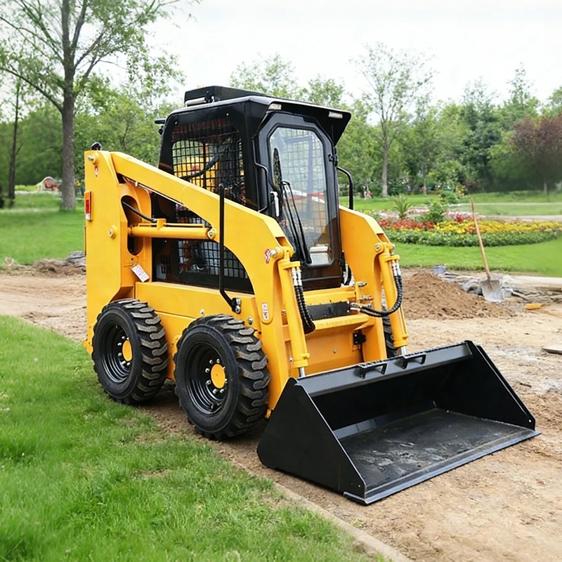 

Быстрая доставка, мини-погрузчик с бортовым поворотом CE EPA EURO5, малый садовый погрузчик, гидравлический колесный мини-погрузчик для продажи