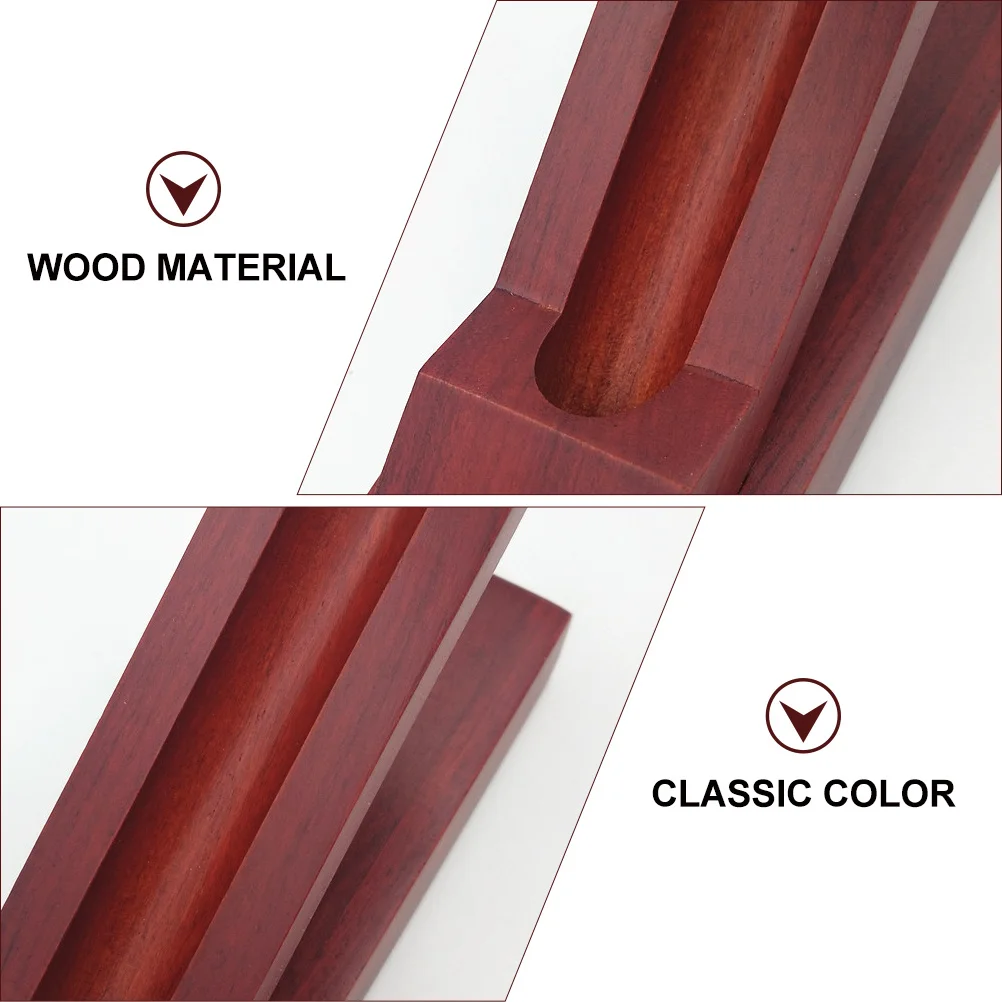 

1Pcs Stationery Box Wooden Design Single Pen Case Smooth Rounded Edges for Safe Daily Use Stationery Box