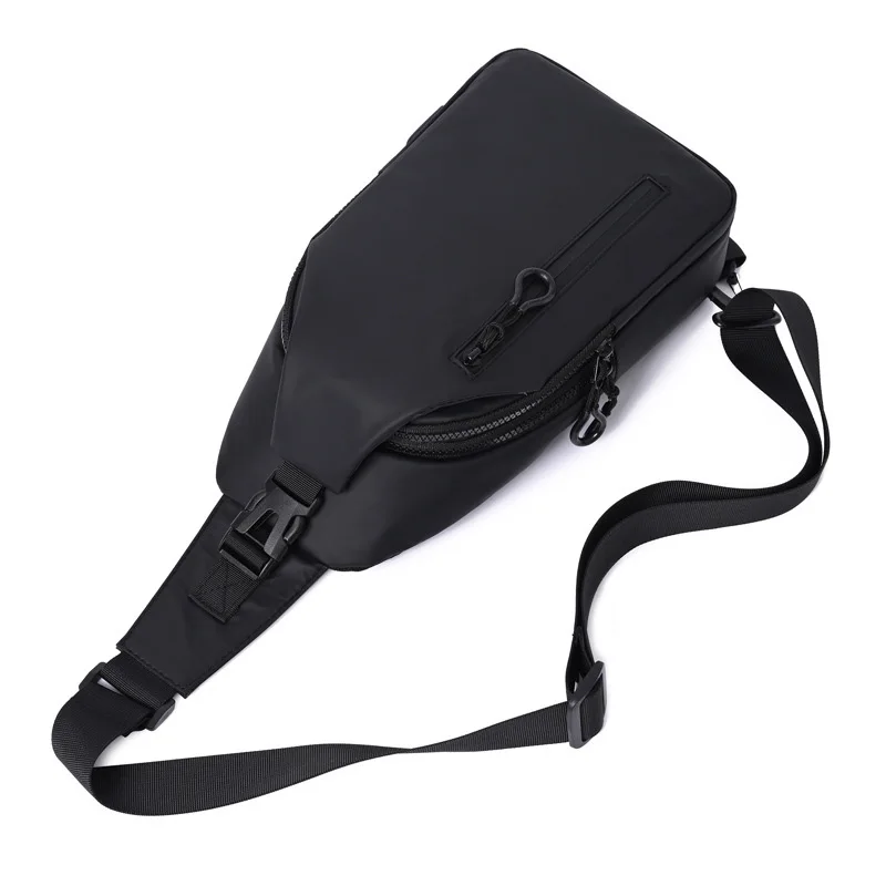 TINYAT Fashion Men Chest Bags Waterproof Shoulder Bags Multifunction Usb PolyesterFanny Packs Business Travelling