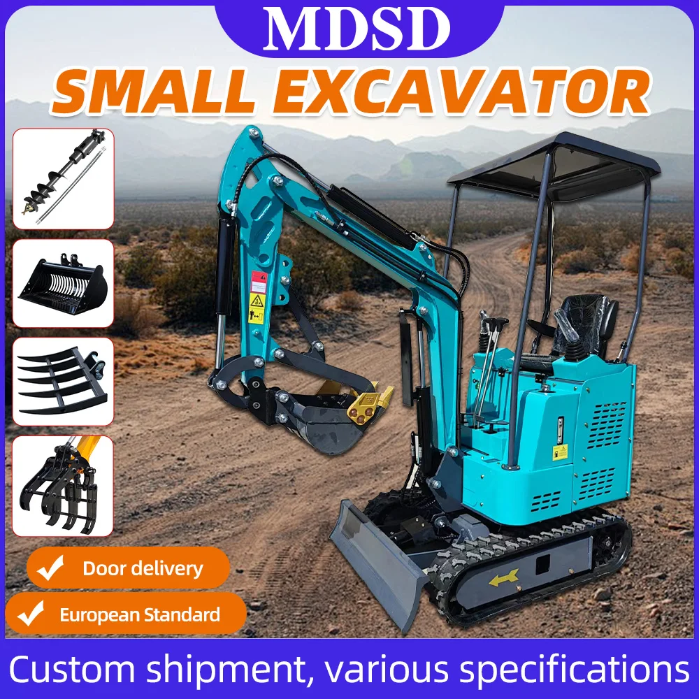 Chinese 1.2 Ton Mini Excavator 1.5 Ton Mini Excavator Cab Diesel Excavator Mini Europe Customized Kubota Engine Ce Epa Euro 5