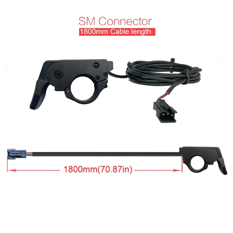 Quick Throttle Electric Scooter Bike Thumb Throttle Accelerator For Ebike Bicycle Conversion Kit SM Connector image 4