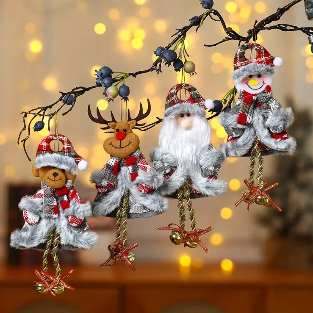 

Xmas Plush Doll Decorations Hanging Christmas Tree Pendants for Holiday Home Party Decor,Santa Claus/Snowman/Reindeer/Bear