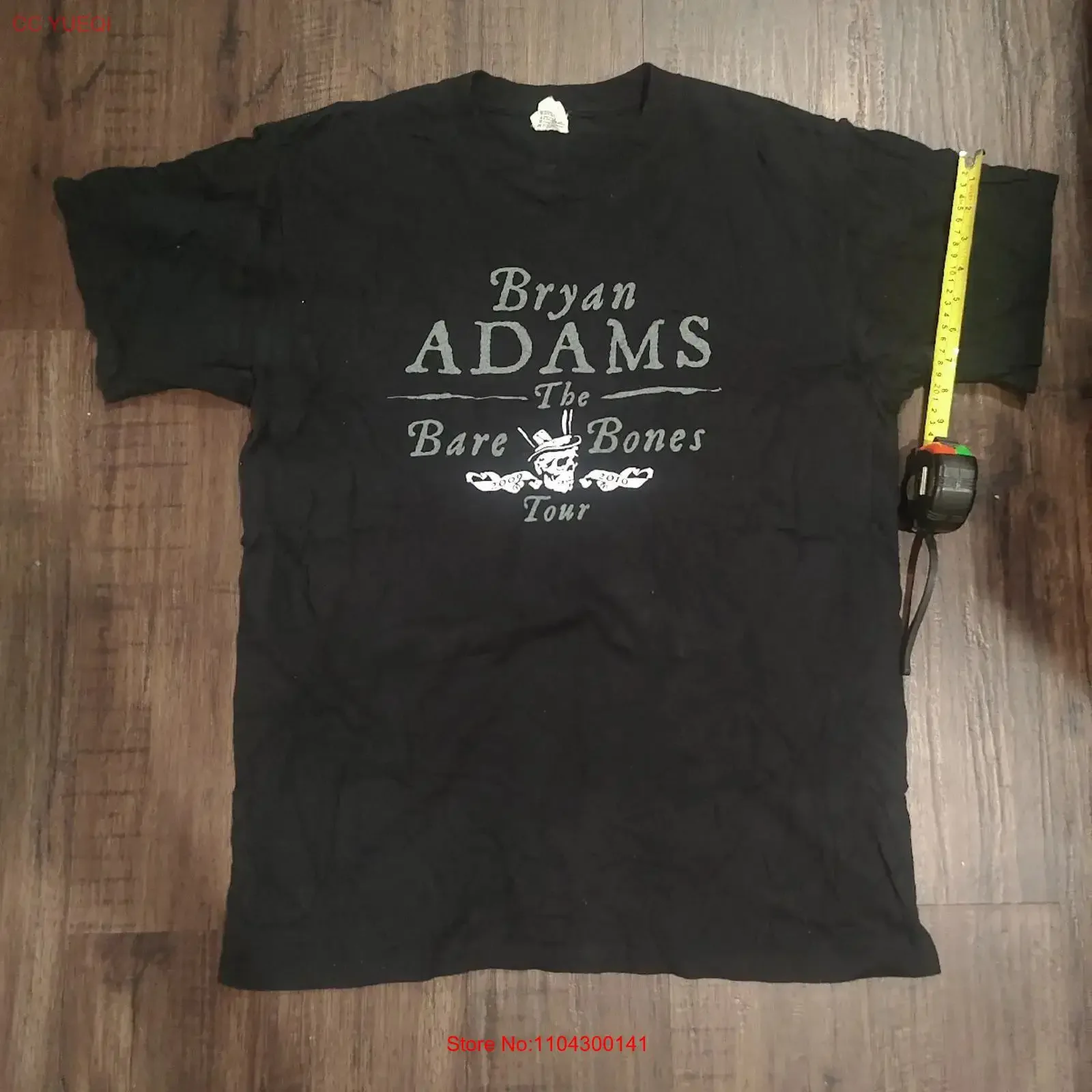 Vintage VTG Rare Bare Bones Bryan Adams Concert Tour Double Sided T Shirt vintage Washed fashion Comfortable Soft Unisex