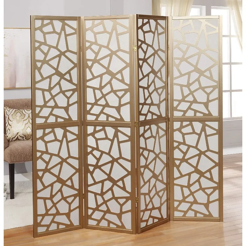 Furniture Giyano 4 Panel Screen Room Divider, Gold: Recensione e Valutazione