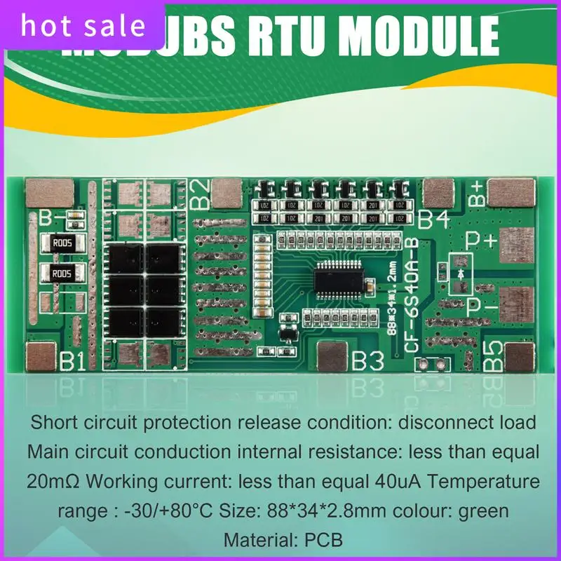 

24 В 6S 20A 18650 литий-литиевая батарея защитная плата солнечное освещение Bms печатная плата с балансом для Ebike скутера