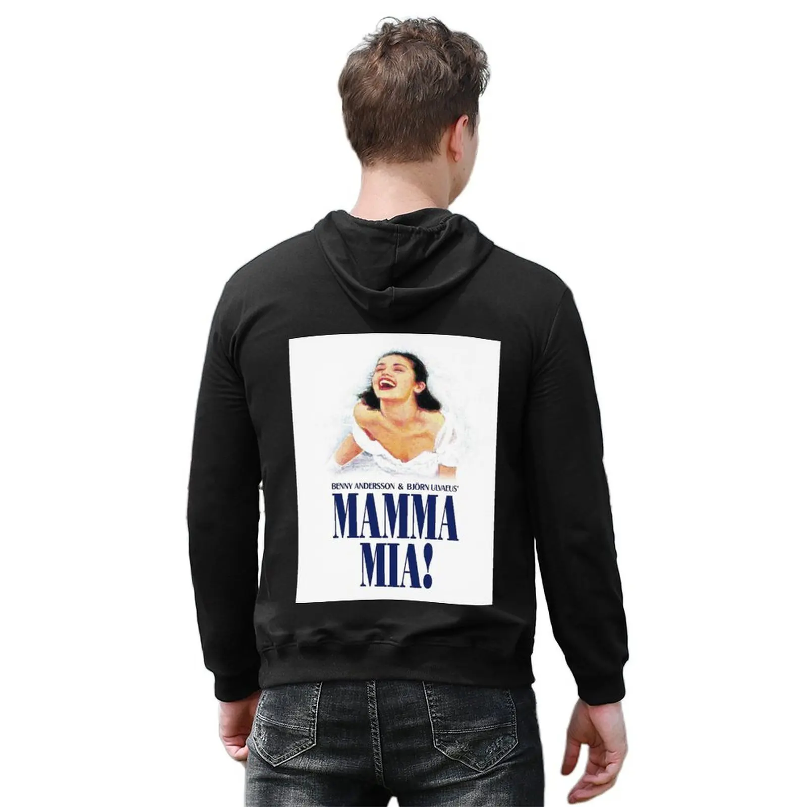 ماما ملصق الفيلم هوديي الملابس الجمالية الخريف سترة الرجال مقنعين قميص أنيمي الملابس الجديدة في هوديس وبلوزات