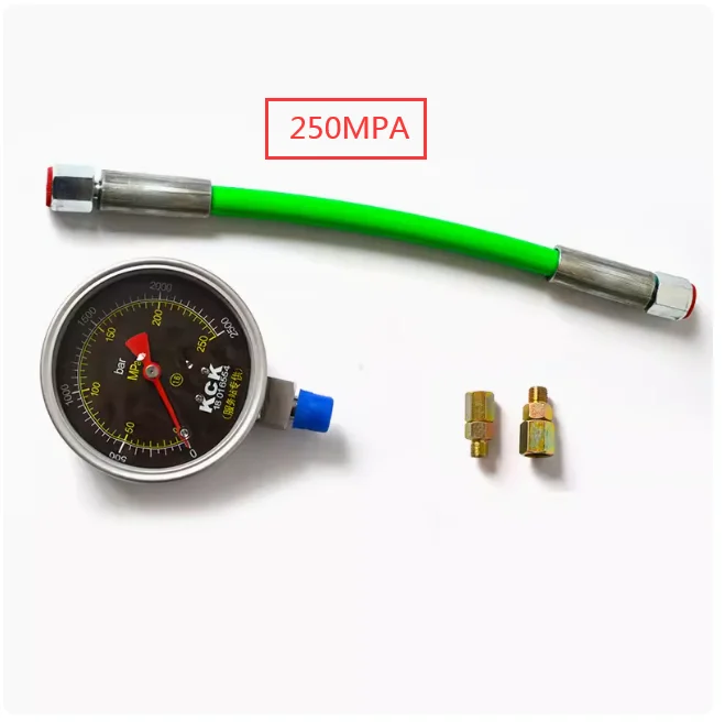 Diesel High Pressure Common Rail Pressure Gauge Common Rail Oil Pump Plunger Pressure Gauge Auto Oil Pump Pressure Test Tool