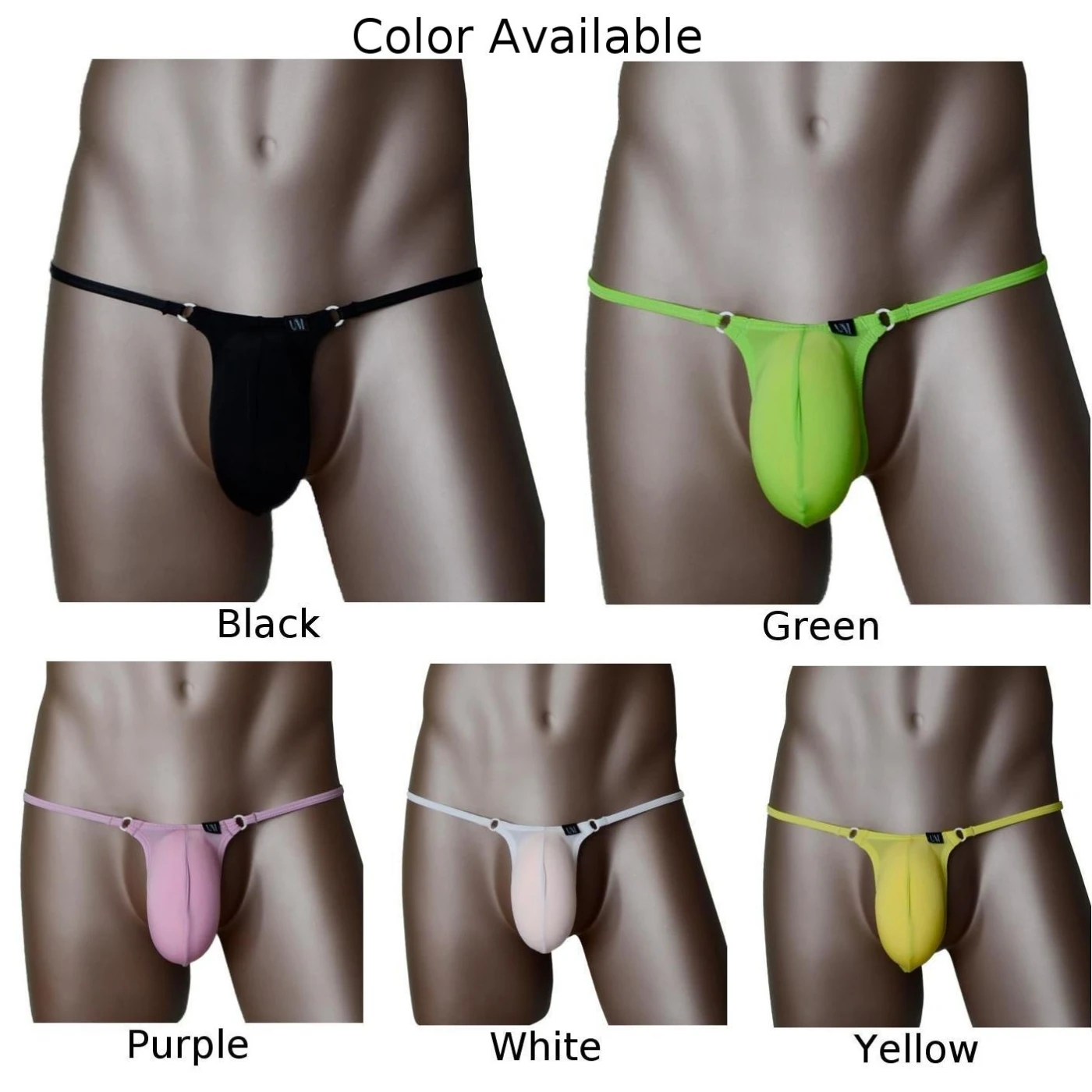 Men T-Back G-String Thong Peni Big Pouch Bulge Panties Elastic Underwear Low Rise Briefs Panties Micros Bikini Lingerie