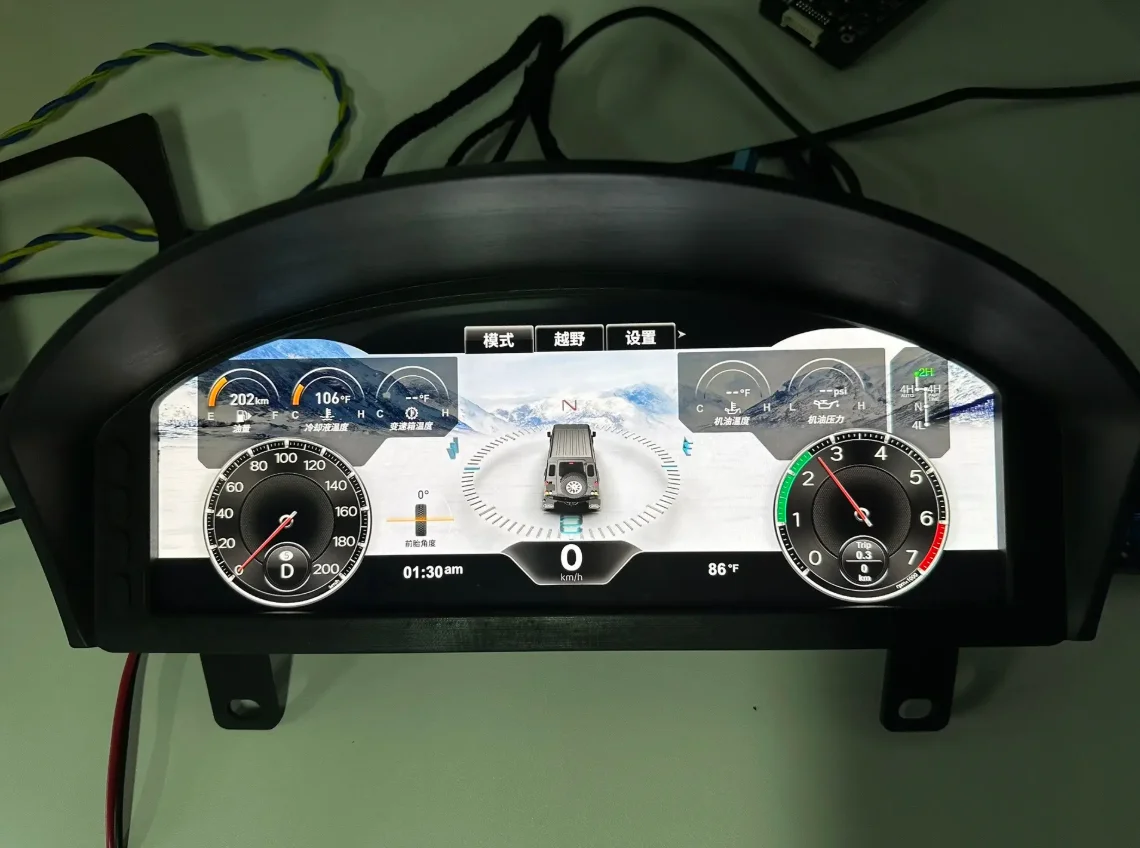 For Land Rover Defender 2013 2014 2015 2016 2017 Car Digital Cluster 12.3'' LCD Dashboard Virtual Cockpit Instrument Speedometer