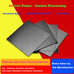 Customized Iron Plate Processing/45 # Steel Plate Iron Sheet/Galvanized Sheet Iron Steel Plate Customization 1/2/3/5mm Thick